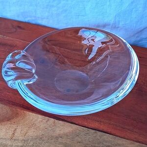 STEUBEN Crystal Glass Vintage Art Crystal Ashtray 1950s Collectible